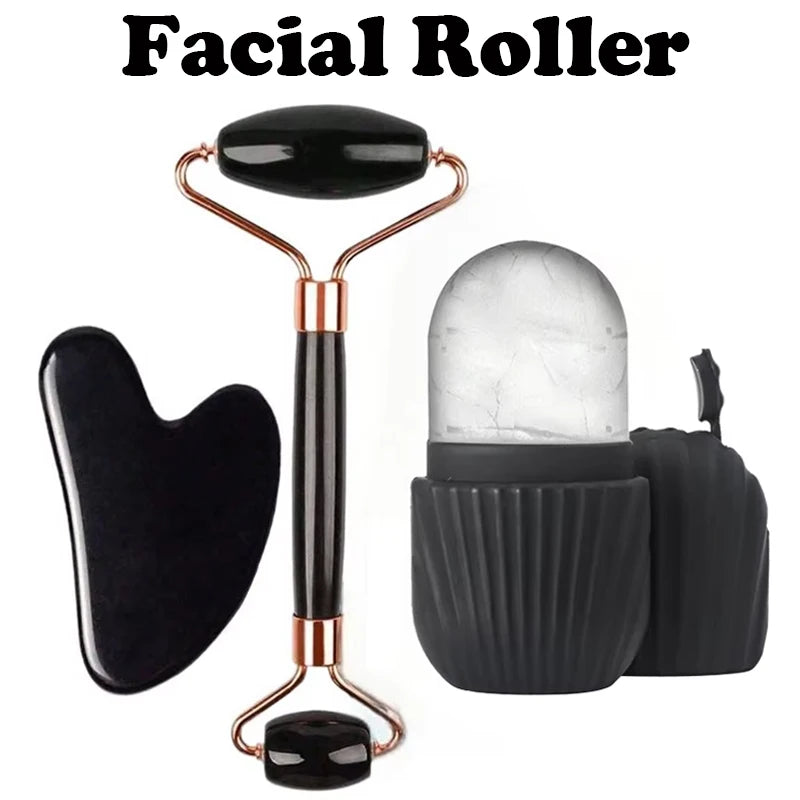 1/2/3pcs Ice Face Roller Facial Skincare Ice Roller Set,Facial Roller