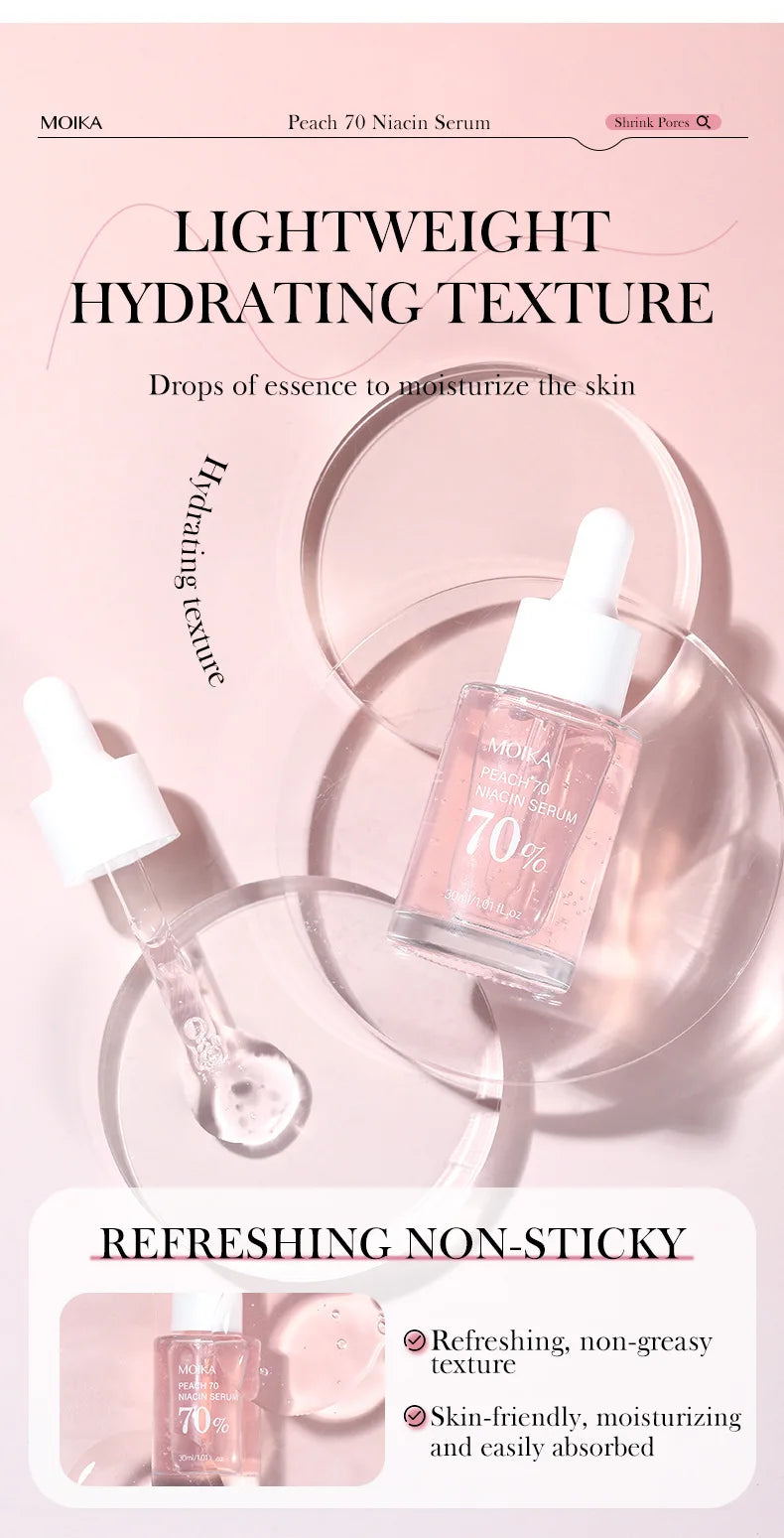 Niacinamide Serum Dark Spot Remover Fade Acne Marks Hyperpigmentation Shrink Pores Even Skin Tone Moisturizing Korea Skin Care 3