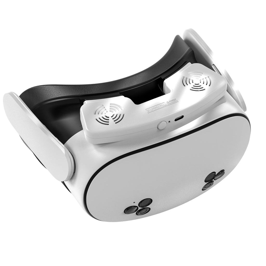 4 in 1 Face Mask Cover W Cooling Fan For Meta Quest 3S Case Replacement Face Pad Anti-Sweat Mask For Oculus Quest 3S Accessory